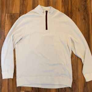 Daniel Cremieux Off-White Quarter-Zip Sweater